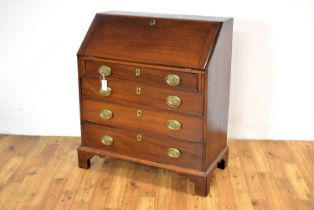 A Georgian mahogany bureau