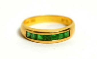 An emerald ring