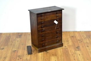 A 20th-century oak specimen chest