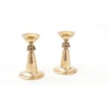 A pair of Elizabeth II dwarf candlesticks