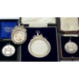 Two George V silver ploughing medals