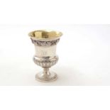 A George III silver goblet