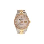 Rolex Oyster Perpetual Datejust: a steel and 18ct yellow gold mounted automatic wristwatch