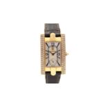 Harry Winston: an 18ct yellow gold and diamond wristwatch