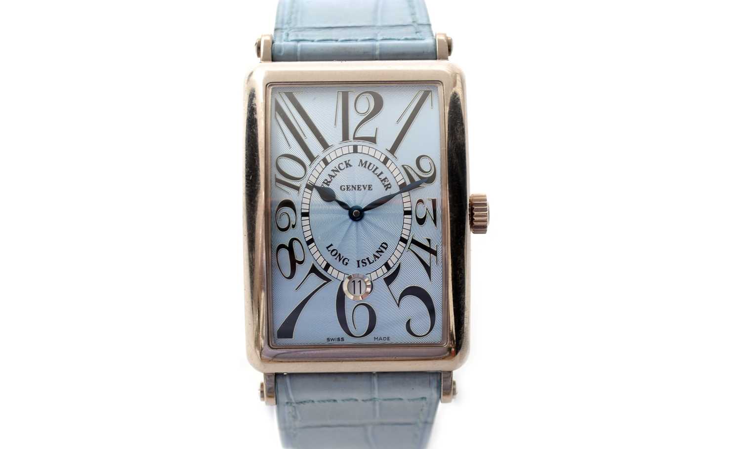 Franck Muller Long Island: an 18ct white gold-cased automatic wristwatch