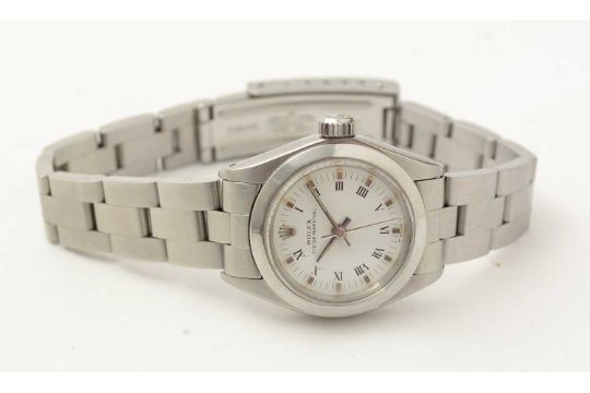 Rolex Oyster Perpetual: a steel-cased ladies automatic wristwatch - Image 3 of 12