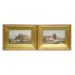 Henry Sykes RBA - A pair of rural views | watercolour