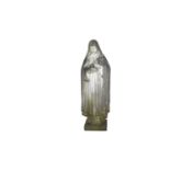 A 20th Century carved marble statue of Therese of Lisieux