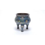 Chinese cloisonne censer