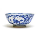 Chinese blue and white bowl.