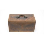 An early 19th Century mahogany tea caddy