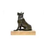 After the Antique: The Jennings Dog, patinated bronze