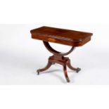 A Regency mahogany tea table