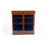 An early 20th Century Edwardian inlaid mahogany and satinwood display cabinet