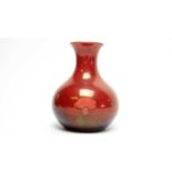 Moorcroft Hazeldene ruby lustre vase for Liberty London