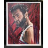 Pete Humphreys - Hugh Jackman as Logan / Wolverine from X-Men | acrylic on canvas