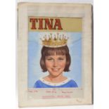 Original Front Cover Artwork for Fleetwood Publications' Comic "Tina"