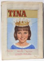 Original Front Cover Artwork for Fleetwood Publications' Comic "Tina"