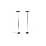 Arteluce - Jill floor lamp: a pair of 1970s acrylic and blue glass standard lamp