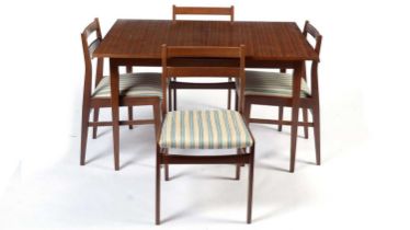 Meredew: a mid-Century teak dining table and chairs