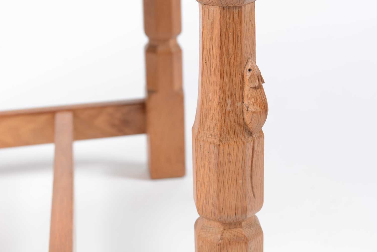 Robert 'Mouseman' Thompson of Kilburn: an oak carver chair - Image 2 of 10