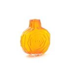 Whitefriars Tangerine glass Banjo vase