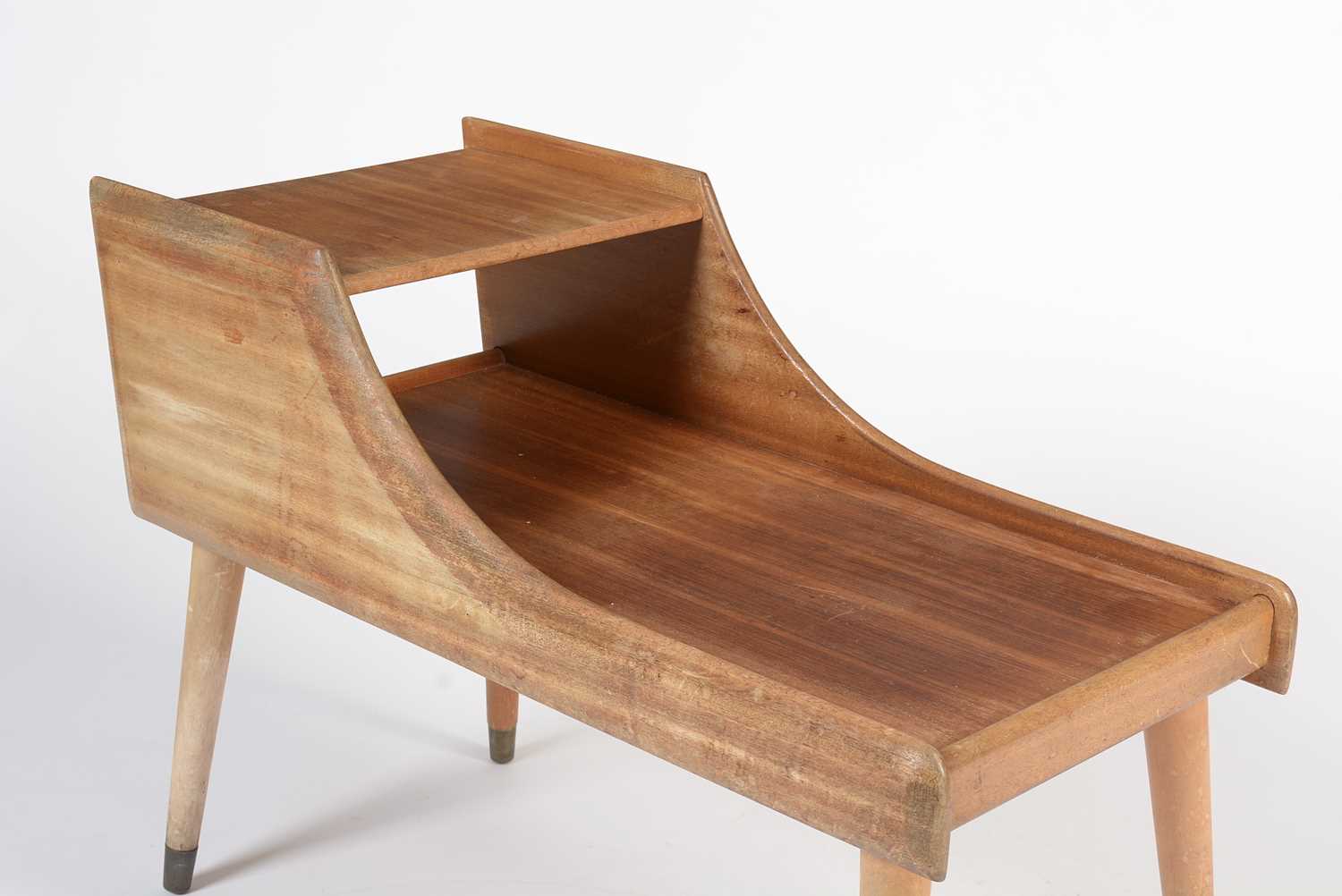 A mid-Century teak telephone table - Image 6 of 8