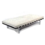 After Mies van der Rohe - a large contemporary Barcelona style daybed