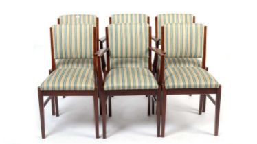 Gordon Russell of Broadway: A set of six teak dining chairs