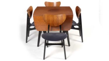 G Plan: A 'Librenza' tola wood dining table and chairs