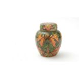 Moorcroft Tiger Lily pattern ginger jars and cover.