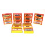 A full run of Hornby 00-gauge 'Merry Christmas' wagons from 2005-2022, all boxed.