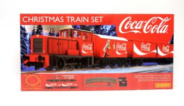 Hornby 00-gauge Coca-Cola Christmas Train Set, boxed.