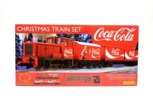 Hornby 00-gauge Coca-Cola Christmas Train Set, boxed.