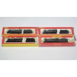 Four Hornby 00-gauge locomotives and tenders