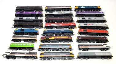 00-gauge Diesel Electric trains, unboxed