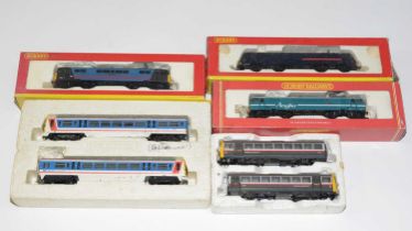 Six Hornby 00-gauge diesel electric locomotives