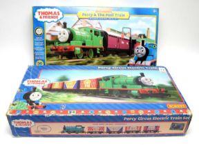 Two boxed Hornby 'Thomas & Friends' Percy electric train sets