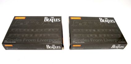 Hornby The Beatles 'Singles from Liverpool' boxed railway set.