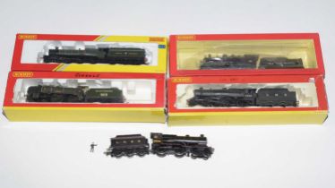 Five Hornby 00-gauge locomotives and tenders