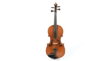 7/8 size Dresden violin, bow, and case
