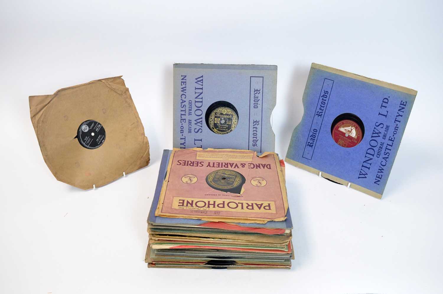 Jazz, blues and rock n' roll 78rpm shellac records