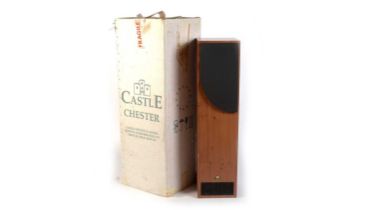 A pair of Castle Chester floor standing hi-fi speakers