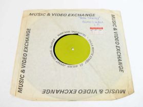 12" blank labelled single-sided LP by Pete Shelley