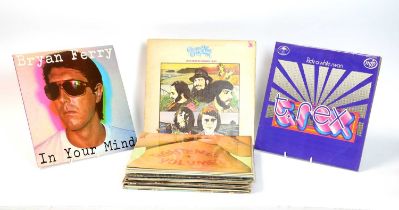 A collection of mixed LPs