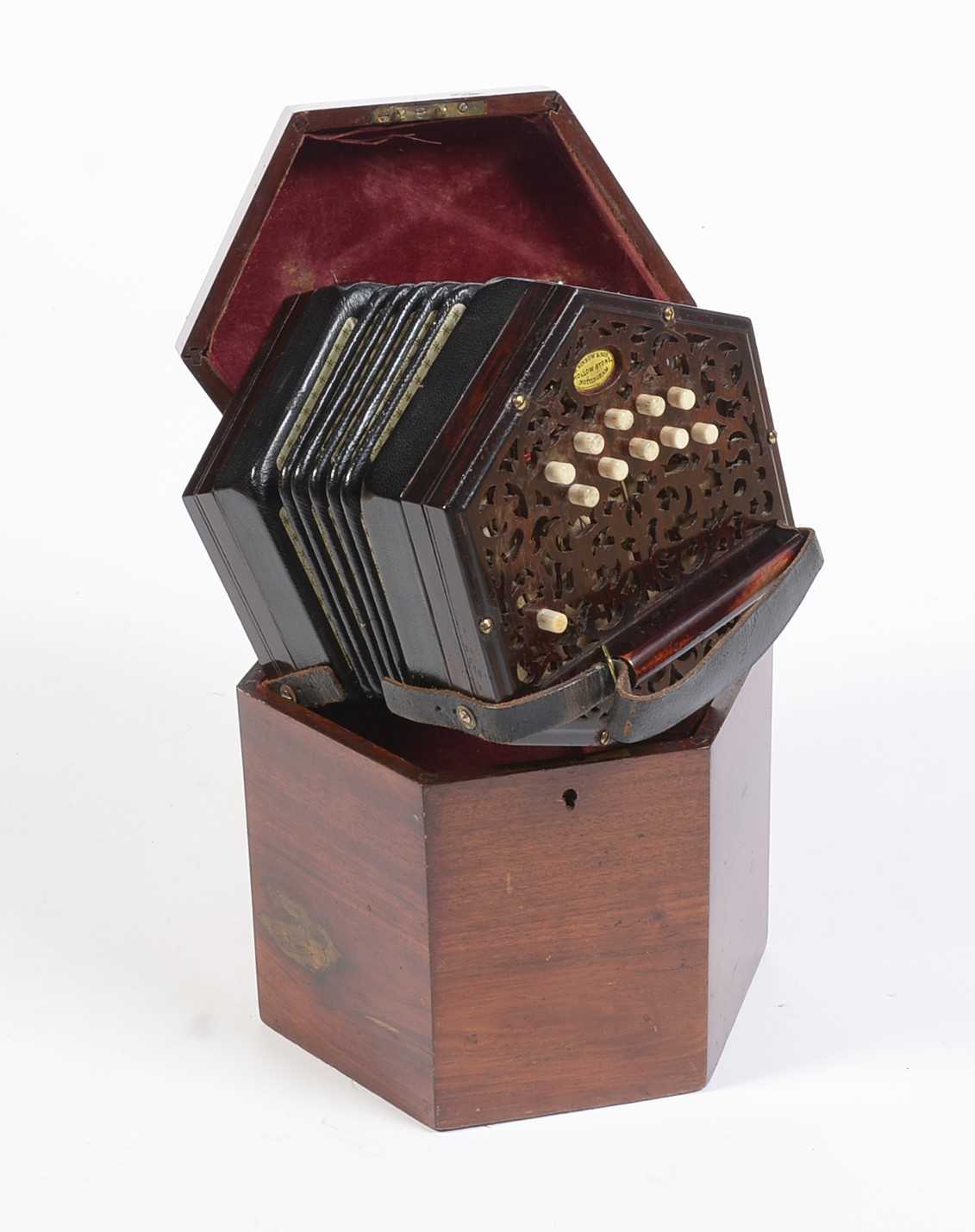 Lachenal 20 button Anglo system concertina - Image 12 of 14