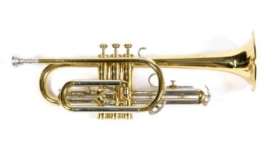 A Baldwin Special trumpet cased
