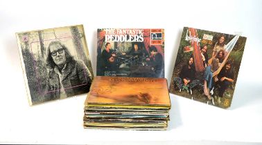 A collection of mixed LPs