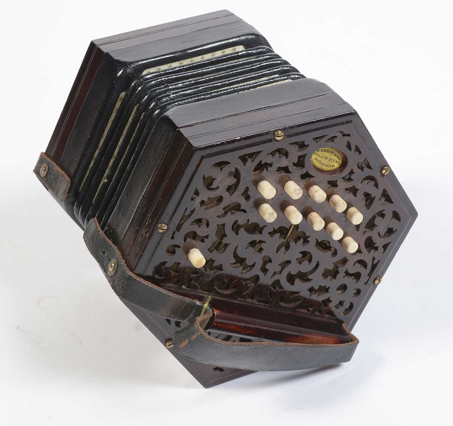 Lachenal 20 button Anglo system concertina - Image 2 of 14