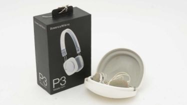 A pair of B&W P3 headphones